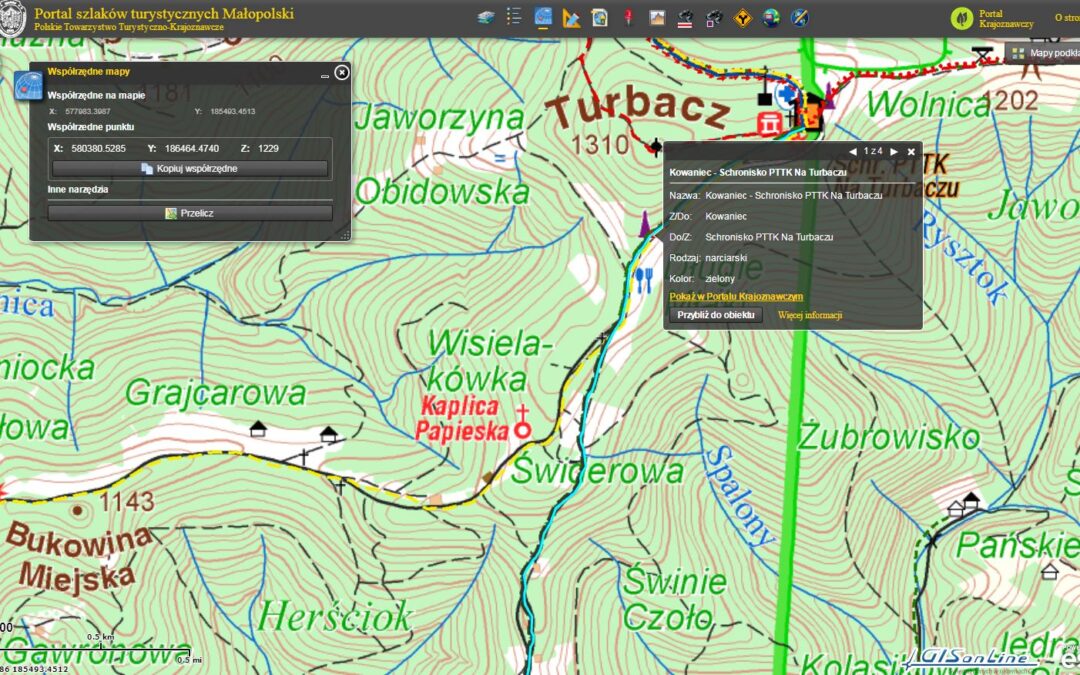 Enabling Tourists to Visualize Regional Attractions Using Custom Esri ArcGIS ( Małopolska, Poland)