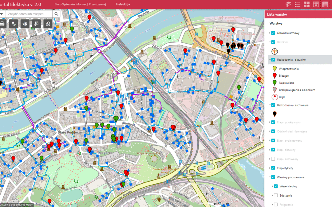 Developing GIS System for District Heating in Krakow, Poland